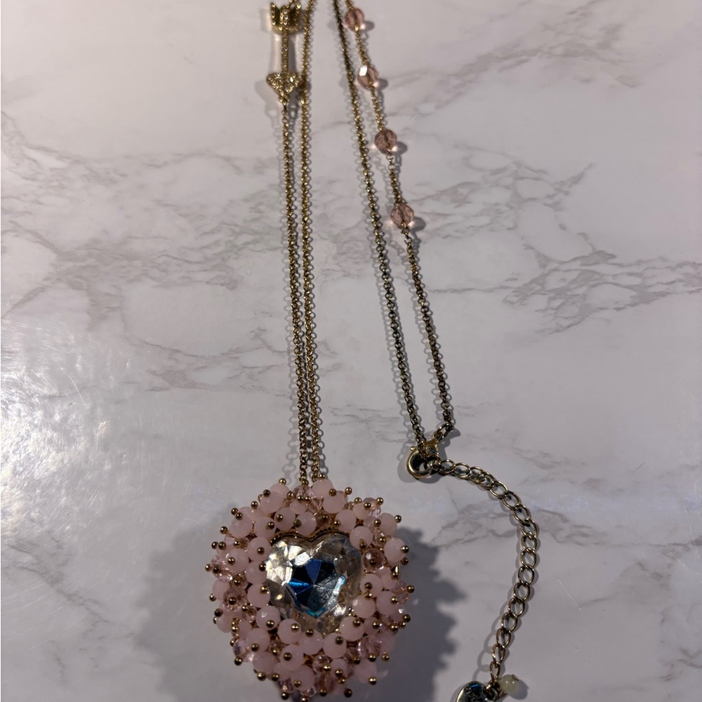 Betsey Johnson Valentine Sweetheart Necklace/Locket
